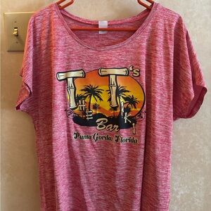 Sport-Tek Heathered Pink Graphic Tee